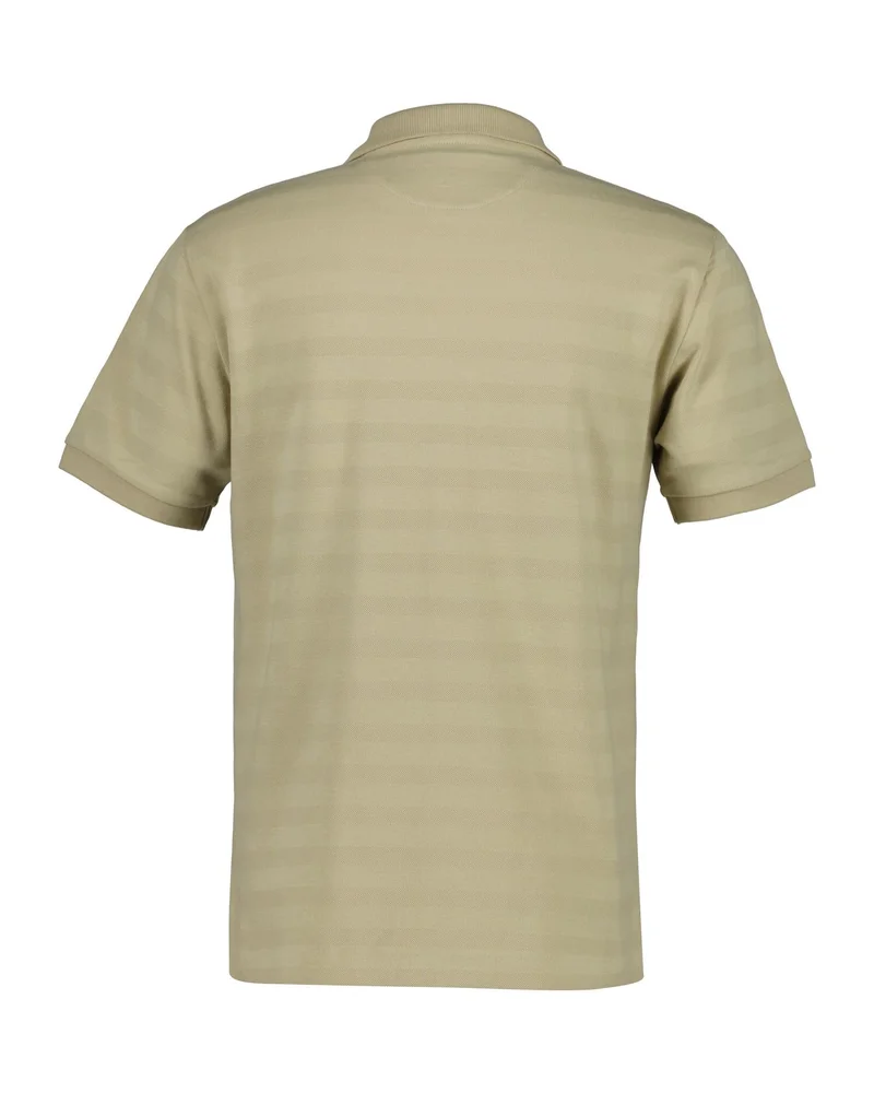 غانت Texture Stripe Short SleevePolo